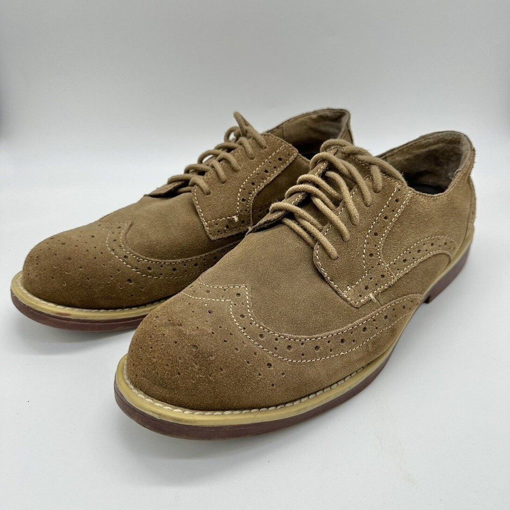 Sonoma Goods For Life® Marcus Men's Dress Shoes Color Taupe Leather Upper Sz 9.5